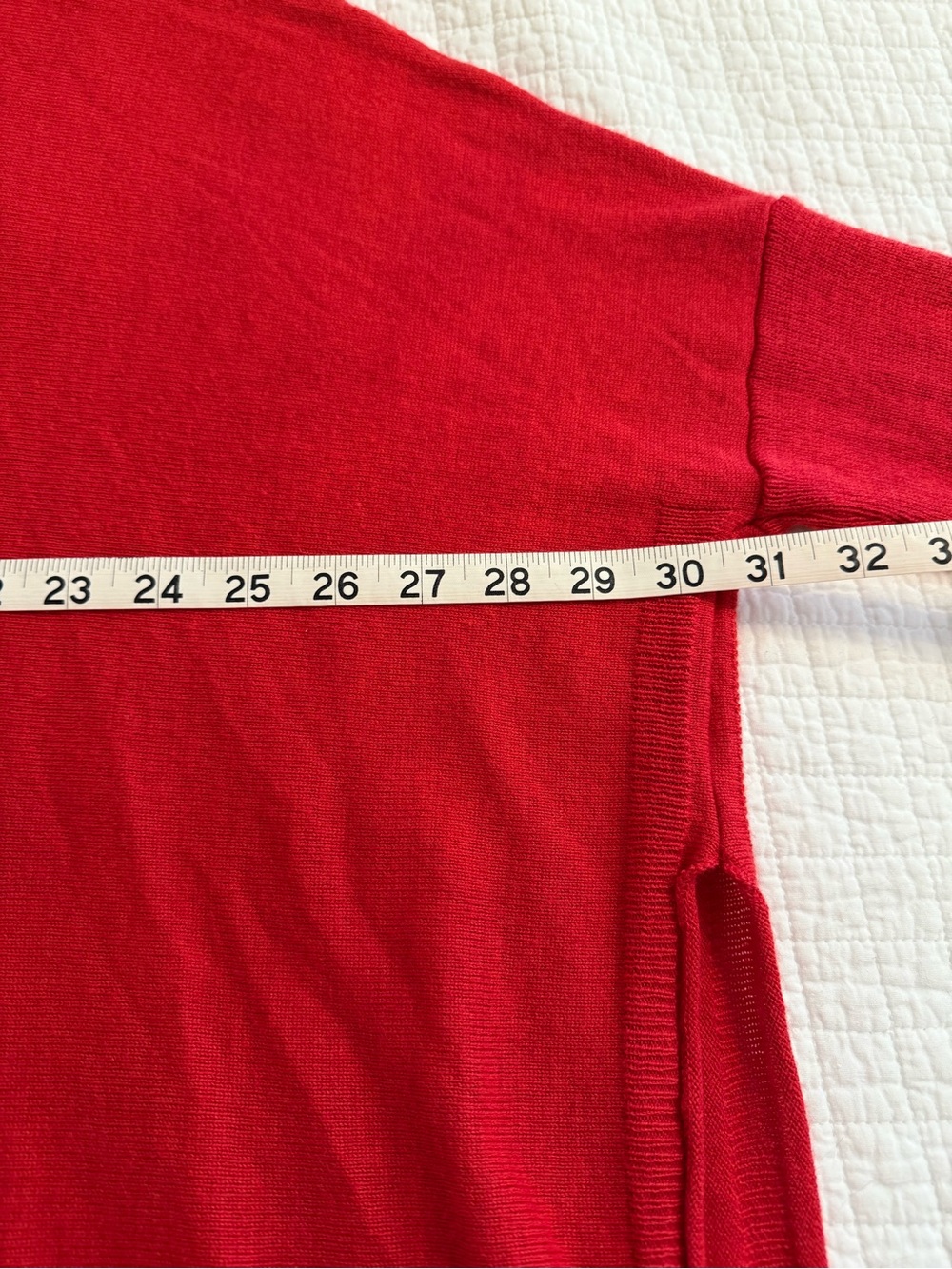 Women’s Red Mersea Catalina Sweater with Front Pocket Detail One Size - Picture 7 of 8